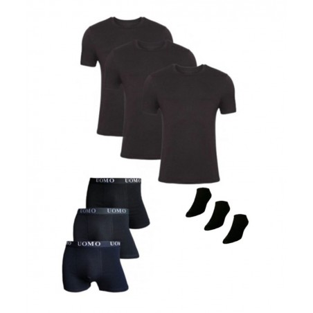 002-02 JOIN ΠΑΚΕΤΟ ΠΡΟΣΦΟΡΑΣ 3 ΦΑΝΕΛΑΚΙΑ - 3 ΜΠΟΞΕΡ - 3 ΖΕΥΓΑΡΙΑ ΚΑΛΤΣΕΣ ΣΟΣΟΝΙ (BLACK)