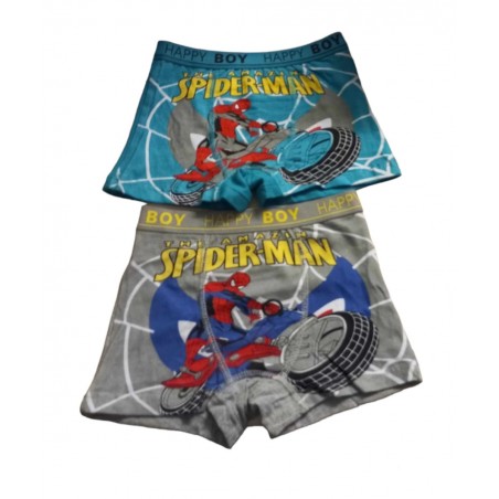 HAPPY BOY ΑΓΟΡΙΣΤΙΚΑ ΕΣΩΡΟΥΧΑ ΜΠΟΞΕΡΑΚΙΑ 2 ΤΕΜΑΧΙΑ ΜΑΖΙ ΒΑΜΒΑΚΕΡΑ (2-10 ΕΤΩΝ) NORMAL FIT ΓΚΡΙ-ΤΥΡΚΟΥΑΖ