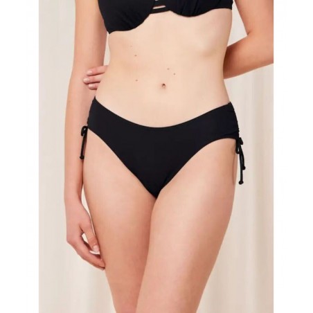 TRIUMPH ΓΥΝΑΙΚΕΙΟ ΜΑΓΙΟ BIKINI SLIP SUMMER GLOW MIDI SD 10214564-0004 ΜΑΥΡΟ