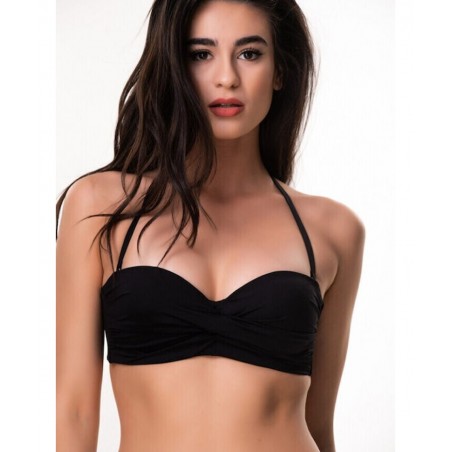 BLUEPOINT ΓΥΝΑΙΚΕΙΟ ΜΑΓΙΟ ΣΤΡΑΠΛΕΣ SOLIDS ΜΕ ΜΠΑΝΕΛΑ 24066093C-02 ΜΑΥΡΟ