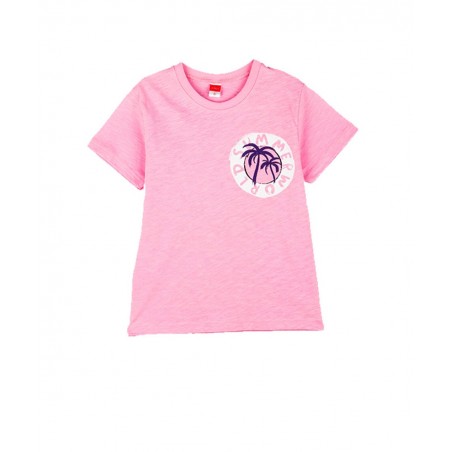 JOYCE T-SHIRT ΚΟΡΙΤΣΙ (6-14) SUMMERWORL ΒΑΜΒΑΚΙ NORMAL FIT ΡΟΖ
