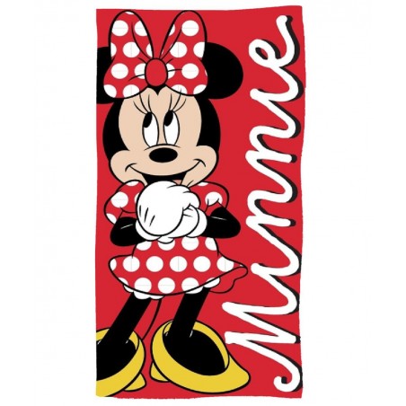 MIN24-001DISNEY ΠΕΤΣΕΤΑ ΘΑΛΑΣΣΗΣ MINNIE MOUSE 140X70CM POLYESTER (RED)