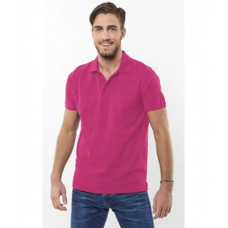 COTTONPOINT CP-2200 ΑΝΔΡΙΚΟ POLO ΠΙΚΕ NORMAL FIT ΒΑΜΒΑΚΙ (FUCHSIA)