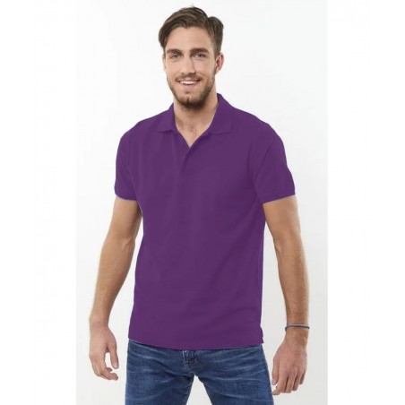 COTTONPOINT CP-2200 ΑΝΔΡΙΚΟ POLO ΠΙΚΕ NORMAL FIT ΒΑΜΒΑΚΙ (PURPLE)