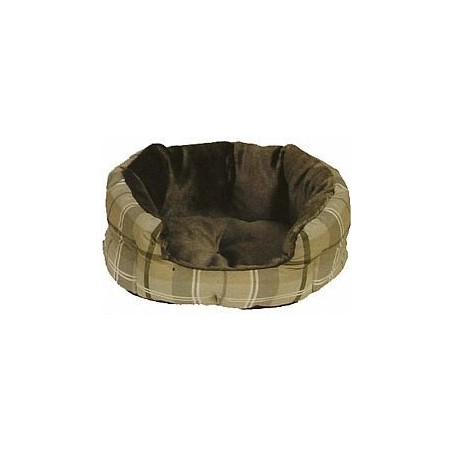 60155 DONALD ΚΡΕΒΑΤΙ ΟΒΑΛ ΚΑΦΕ - ΚΑΡΩ 70cm