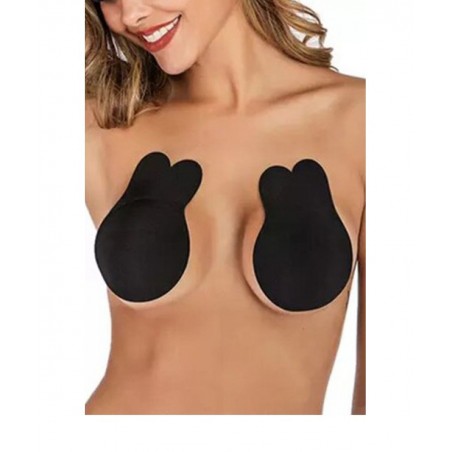 BRASET-2 INVISIBLE SET 2 ΑΥΤΟΚΟΛΛΗΤΑ ΑΟΡΑΤΑ ΣΟΥΤΙΕΝ PUSHUP FIT (BLACK-BEIGE)