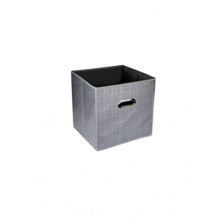 29439 ΥΦΑΣΜΑΤΙΝΟ ΚΟΥΤΙ ΑΠΟΘΗΚΕΥΣΗΣ 31x31x31cm (GREY)