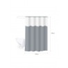 35783 TPSTER ΚΟΥΡΤΙΝΑ ΜΠΑΝΙΟΥ 180x180cm (GREY)