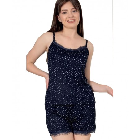 20796 SNC ΚΑΛΟΚΑΙΡΙΝΗ ΠΥΤΖΑΜΑ NORMAL FIT (BLUE)