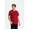 PACO&CO ΑΝΔΡΙΚΟ T-SHIRT ΚΟΝΤΟ ΜΑΝΙΚΙ ΒΑΜΒΑΚΙ PLUS SIZE (BORDEAUX)