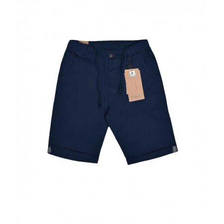 GANDY ΑΝΔΡΙΚΗ ΒΕΡΜΟΥΔΑ ΒΑΜΒΑΚΕΡΗ ΜΟΝΟΧΡΩΜΗ ΜΕ ΛΑΣΤΙΧΟ ΣΚΟΥΡΟ ΜΠΛΕ