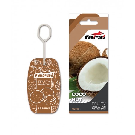 19207 FERAL ΑΡΩΜΑΤΙΚΟ ΑΥΤΟΚΙΝΗΤΟΥ ΚΡΕΜΑΣΤΟ FRUITY COLLECTION COCONUT