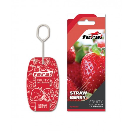 19205 FERAL ΑΡΩΜΑΤΙΚΟ ΑΥΤΟΚΙΝΗΤΟΥ ΚΡΕΜΑΣΤΟ FRUITY COLLECTION STRAWBERRY