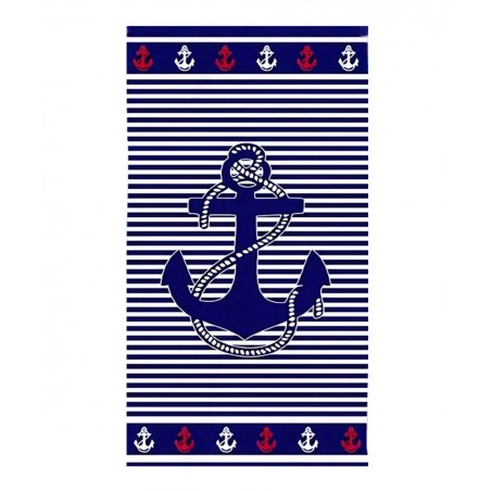 JOIN ΠΕΤΣΕΤΑ ΘΑΛΑΣΣΗΣ ΜΕ ΣΧΕΔΙΟ ΑΓΚΥΡΑ 150X75ΕΚ ΜΙΚΡΟΪΝΕΣ 4582-08 ΜΠΛΕ