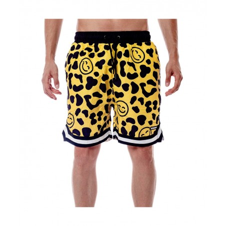 BEE UNUSUALL ΑΝΔΡΙΚΟ ΜΑΓΙΟ SHORTS POLYESTER LIMITED EDITION ΜΑΥΡΟ-ΚΙΤΡΙΝΟ