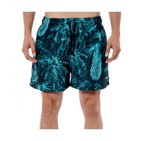 BEE UNUSUALL ΑΝΔΡΙΚΟ ΜΑΓΙΟ SHORTS POLYESTER LIMITED EDITION ΠΕΤΡΟΛ