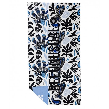 BEE UNUSUALL ΠΕΤ΄ΣΕΤΑ ΠΑΡΑΛΙΑΣ ΔΙΠΛΗΣ ΟΨΗΣ ABORIGINALS MICROFIBRE 100 X 180CM ΛΕΥΚΟ