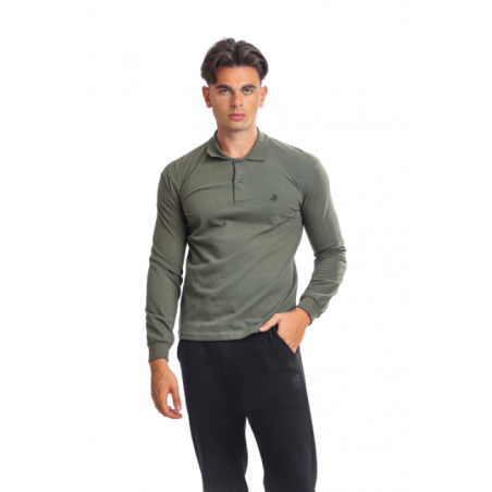 2381834-319 PACO&CO ΑΝΔΡΙΚΗ ΜΠΛΟΥΖΑ POLO Μ/Μ ΧΑΚΙ
