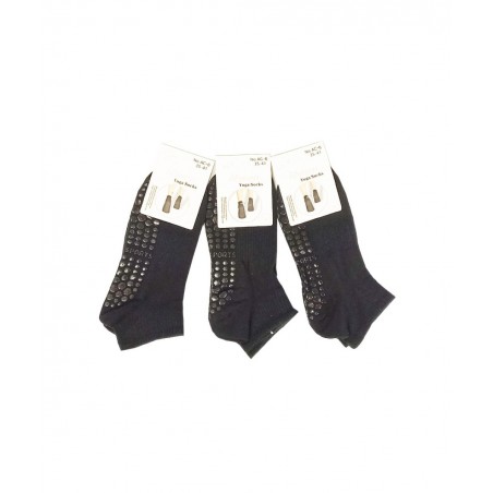 AC-6 DEMEN ΣΕΤ 3 ΤΕΜΑΧΙΑ  ΓΥΝΑΙΚΕΙΕΣ ΚΑΛΤΣΕΣ YOGA ΒΑΜΒΑΚΕΡΕΣ ONE SIZE (BLACK)