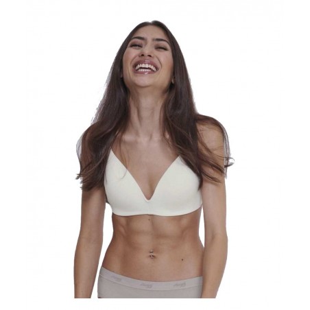 10217748-00GZ SLOGGI GO CASUAL P ΓΥΝΑΙΚΕΙΟ ΣΟΥΤΙΕΝ ΒΑΜΒΑΚΕΡΟ NORMAL FIT ΜΕΤΑΞΕΝΙΟ (WHITE)