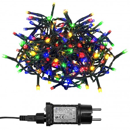 93-3475 510 ΛΑΜΠΑΚΙΑ LED ΠΟΛΥΧΡΩΜΑ ΣΕ ΣΕΙΡΑ ΜΕ ΠΡΟΓΡΑΜΜΑΤΑ IP44 28,5M