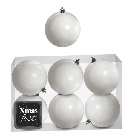 93-1309 ΜΠΑΛΕΣ ΛΕΥΚΕΣ ΠΑΚ 6ΤΕΜ 8CM