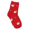 N624 Σετ 6 παιδικές χριστουγεννιάτικες κάλτσες βαμβάκι