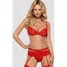 OBSESSIVE HEARTINA SET 3 ΓΥΝΑΙΚΕΙΟ ΣΕΤ 3 ΕΣΩΡΟΥΧΑ ΚΟΚΚΙΝΟ