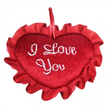 79-490 Καρδιά Λούτρινη 'i Love you 'με Σούρα 9x7cm