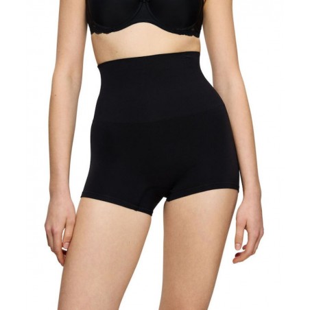 TRIUMPH SOFT SCULPT BANDEAU SHORT ΓΥΝΑΙΚΕΙΟ ΜΠΟΞΕΡ ΣΥΣΦΙΞΗΣ ΠΟΛΥΑΜΙΔΙΟ NORMAL FIT 10219712-0004 ΜΑ΄ΥΡΟ