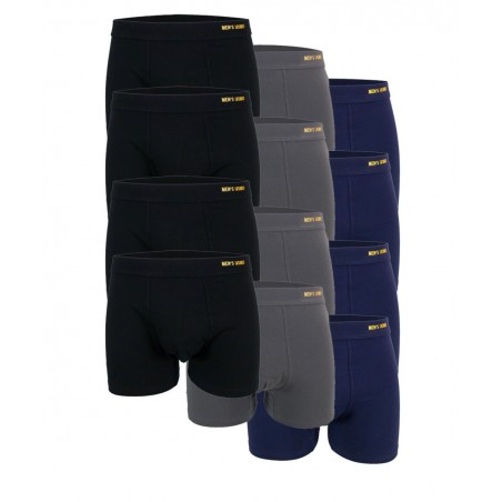 T714-MULTI12 UOMO ΑΝΔΡΙΚΑ ΕΣΩΡΟΥΧΑ ΜΠΟΞΕΡ ΒΑΜΒΑΚΕΡΑ 12 PIECES ΜΑΥΡΟ-ΜΠΛΕ-ΑΝΘΡΑΚΙ