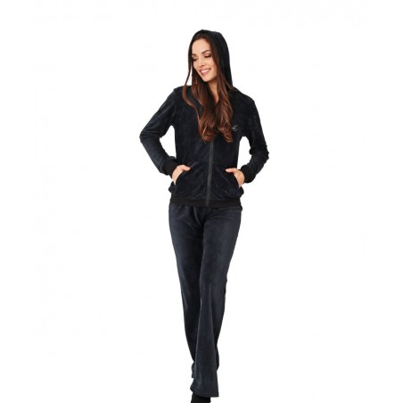 23633-02 LYDIA CREATIONS ΣΕΤ ΓΥΝΑΙΚΕΙΑ ΒΕΛΟΥΤΕ ΖΑΚΕΤΑ ΦΟΡΜΑ ΜΑΥΡΟ