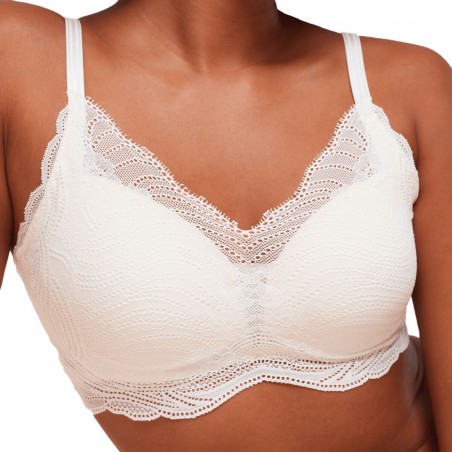 10215939-1595 Triumph Smart P Ex Λευκο Σουτιέν με Ελαφριά Ενίσχυση χωρίς Μπανέλες