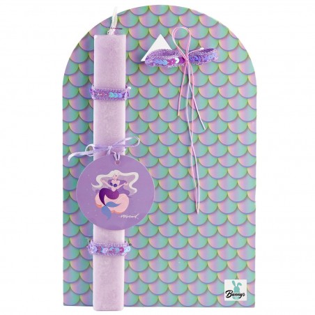 73-1835 Λαμπάδα με Πλαίσιο Γοργόνα