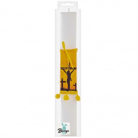 73-1824 Λαμπάδα Πλακέ Εσταυρωμένος  29x3,6x1,6cm