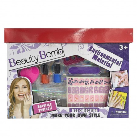 73-2221 Λαμπάδα Κουτί Νυχιών Beauty Bomb 33x20x4cm