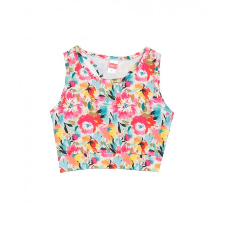 2513517-13 JOYCE ΜΠΟΥΣΤΑΚΙ FLORAL ΓΙΑ ΚΟΡΙΤΣΙ ΒΑΜΒΑΚΙ ΚΟΚΚΙΝΟ - ΠΡΑΣΙΝΟ