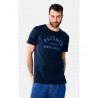 2531017-19 PACO&CO ΑΝΔΡΙΚΟ T-SHIRT MMXI NORMAL FIT ΒΑΜΒΑΚΙ ΣΚΟΥΡΟ ΜΠΛΕ