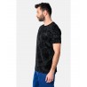 2531022-02 PACO&CO ΑΝΔΡΙΚΟ T-SHIRT FLORAL NORMAL FIT ΒΑΜΒΑΚΙ ΜΑΥΡΟ