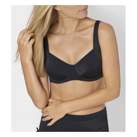 10201795-0004 TRIUMPH ΓΥΝΑΙΚΕΙΟ ΣΟΥΤΙΕΝ ΜΑΓΙΟ MIX & MATCH ΠΟΛΥΑΜΙΔΙΟ NORMAL FIT ΜΑΥΡΟ