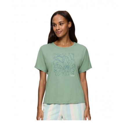 10218281-M010 TRIUMPH ΓΥΝΑΙΚΕΙΑ ΚΑΛΟΚΑΙΡΙΝΗ ΜΠΛΟΥΖΑ ΠΙΤΖΑΜΑΣ LUSCIOUS JADE MIX & MATCH NORMAL FIT ΒΑΜΒΑΚΕΡΟ ΠΡΑΣΙΝΟ