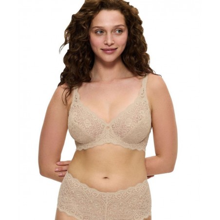 10209574-0026 TRIUMPH AMOURETTE W ΓΥΝΑΙΚΕΙΟ ΣΟΥΤΙΕΝ ΜΕ ΜΠΑΝΕΛΑ ΠΟΛΥΑΜΙΔΙΟ NORMAL FIT  ΜΠΕΖ