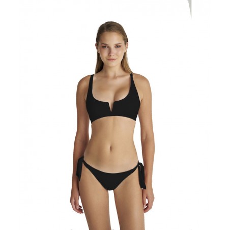 25366087-02 BLU4U BEACHWEAR ΓΥΝΑΙΚΕΙΟ ΜΑΓΙΟ ΤΟΠ NORMAL FIT ΠΟΛΥΑΜΙΔΙΟ ΜΑΥΡΟ