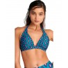 25366250D-21 BLU4U BEACHWEAR ΓΥΝΑΙΚΕΙΟ ΜΑΓΙΟ ΤΟΠ ΠΟΛΥΕΣΤΕΡΑΣ NORMAL FIT ΣΚΟΥΡΟ ΠΡΑΣΙΝΟ