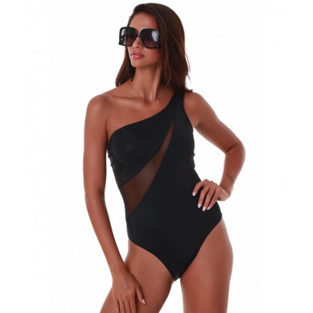25058032-02 BLUEPOINT BEACHWEAR ΓΥΝΑΙΚΕΙO ΟΛΟΣΩΜΟ ΜΑΓΙΟ ΜΕ ΕΝΑΝ ΩΜΟ NORMAL FIT ΠΟΛΥΕΣΤΕΡΑΣ