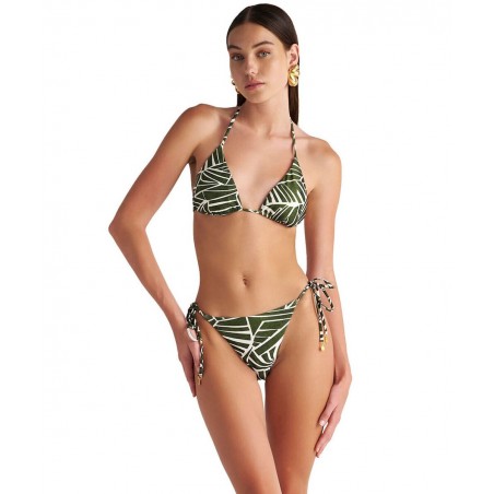 25365111-26 BLU4U BEACHWEAR ΓΥΝΑΙΚΕΙΟ ΜΑΓΙΟ ΣΛΙΠ ΜΕ ΚΟΡΔΟΝΙΑ ΣΤΟ ΠΛΑΪ NORMAL FIT ΠΟΛΥΕΣΤΕΡΑΣ ΠΡΑΣΙΝΟ