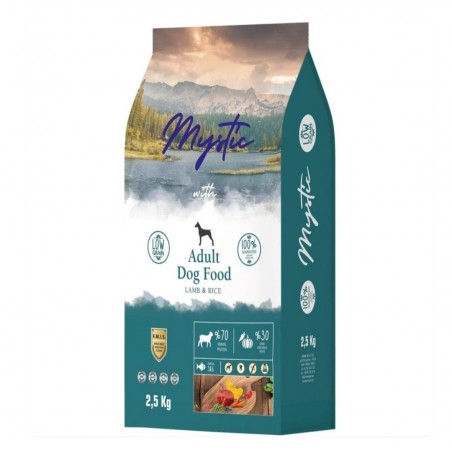 Mystic 2.5kg Ξηρά Τροφή με Λίγα Σιτηρά για Ενήλικους Σκύλους με Αρνί και Ρύζι