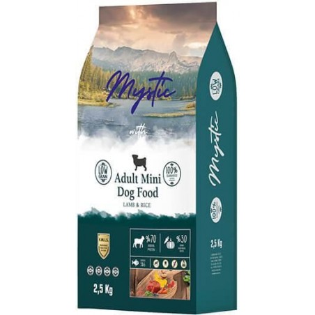 Ξηρά Τροφή Σκύλου Mystic για Ενήλικες Σκύλους με Αρνί & Ρύζι 2.5kg