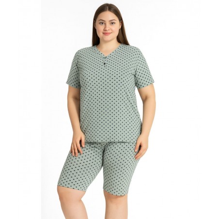 1730 MISS LALE ΓΥΝΑΙΚΕΙΑ BIG SIZE ΚΑΛΟΚΑΙΡΙΝΗ ΠΥΤΖΑΜΑ ΠΟΥΑ ΒΑΜΒΑΚΙ ΦΥΣΤΙΚΙ