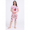 MISS LALE ΓΥΝΑΙΚΕΙΑ ΚΑΛΟΚΑΙΡΙΝΗ ΠΥΤΖΑΜΑ ΚΟΝΤΟΜΑΝΙΚΗ HAPPY APPLE ΒΑΜΒΑΚΙ ΡΟΖ